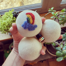 Load image into Gallery viewer, Dryer Balls Coming Up Rainbows