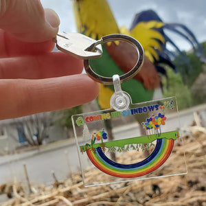 Coming Up Rainbows Keychain